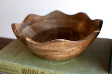 Load image into Gallery viewer, Scalloped Wooden Bowl
