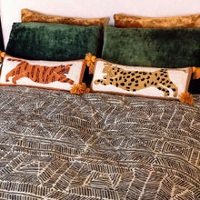Load image into Gallery viewer, Justina Blakeney Tiger with Tassels Hook Pillow-Maison Collective
