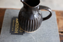 Load image into Gallery viewer, Matte Black Stoneware Pitcher
