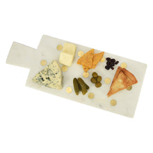 Load image into Gallery viewer, Polka Marble Cheese Board (17.75&quot;x7&quot;)
