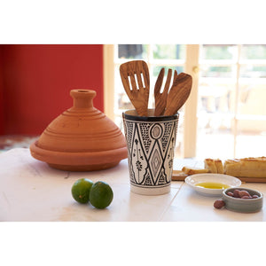 Moroccan Vase/Utensil/Wine Holder
